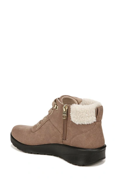 Shop Bzees Generation Faux Shearling Cuff Bootie In Brown