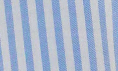 Shop Beachlunchlounge Eden Stripe Button-up Shirt In Dodger Blue