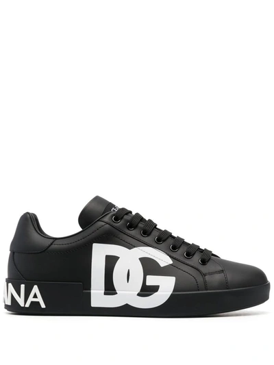 Shop Dolce & Gabbana Sneakers Portofino In Black