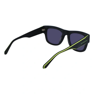Shop Calvin Klein Sunglasses In Black Matte