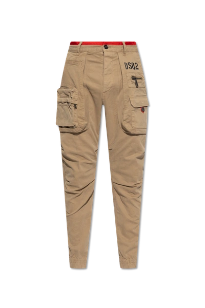 Shop Dsquared2 Beige ‘sexy Cargo Fit' Trousers In New