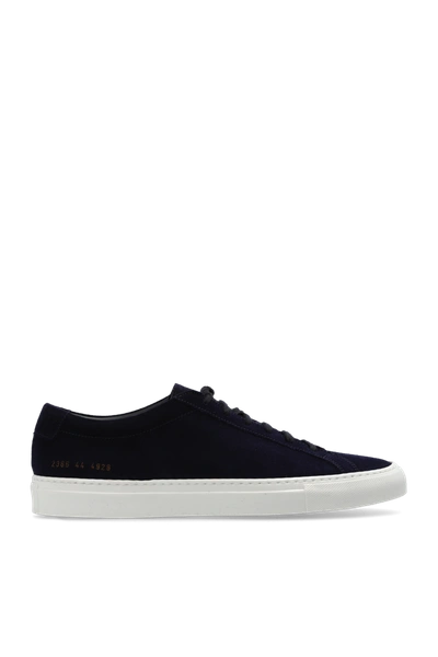 Shop Common Projects Navy Blue ‘achilles' Sneakers In New