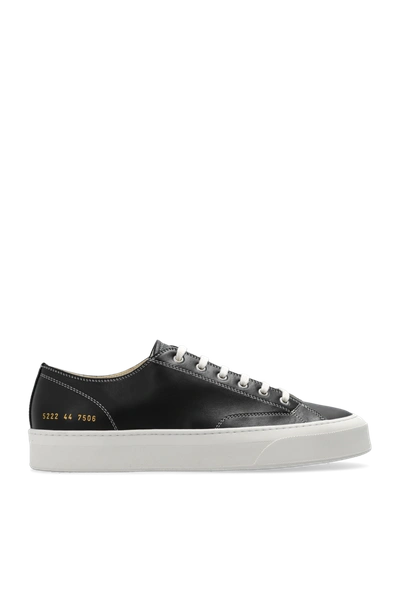 Shop Common Projects Black ‘tournament Low' Sneakers In New