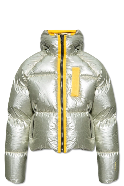 Shop Givenchy Silver Quilted Down Jacket In New
