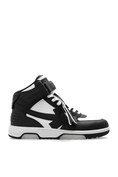 Shop Off-white Black ‘out Of Office' High-top Sneakers In New