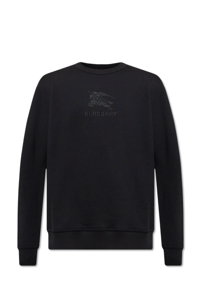 Shop Burberry Black Tyrall Sweatshirt In New
