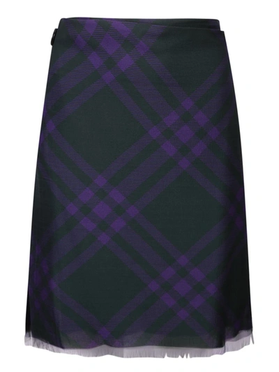 Shop Burberry Skirts In Green