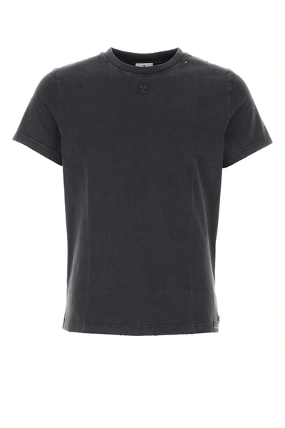 Shop Courrèges Courreges T-shirt In Grey