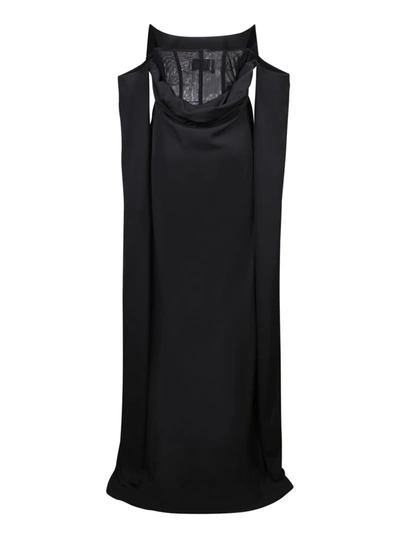 Giuseppe Di Morabito Long Dress With Open Sleeves In Black
