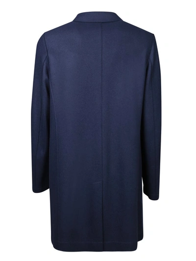 Harris Wharf London Blue Single-breasted Coat In Blue