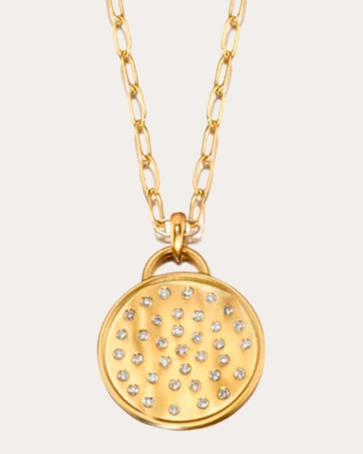 Shop Elizabeth Moore Women's Diamond Fairy Dust Pendant Necklace In Gold