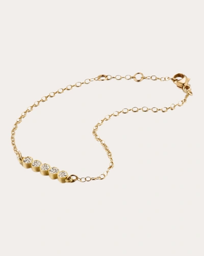 Elizabeth Moore Women's Circle Of 5ths 18k Gold Diamond Bar Bracelet In Gold