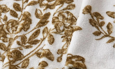Woven & Weft Printed Plush Velour Sheet Set In Toile - Olive