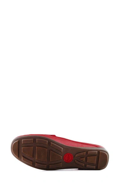 Shop Marc Joseph New York Rosemary Penny Loafer Mule In Cherry Grainy