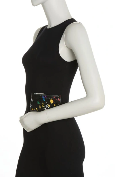Shop Aimee Kestenberg Melbourne Leather Wallet In Black/ Rainbow Calf Hair
