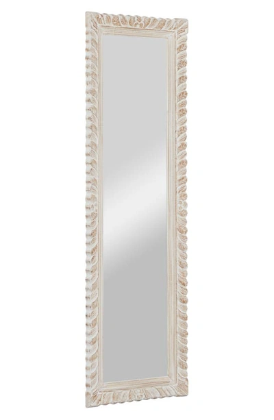 Shop Willow Row Carved Wall Mirror In Brown