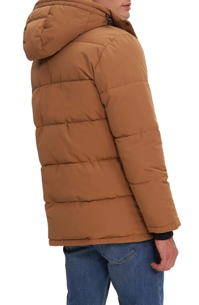 Noize Jay Puffer Jacket In Bronze