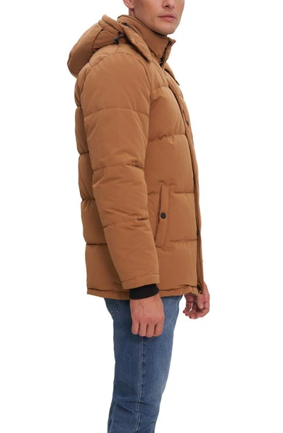 Noize Jay Puffer Jacket In Bronze