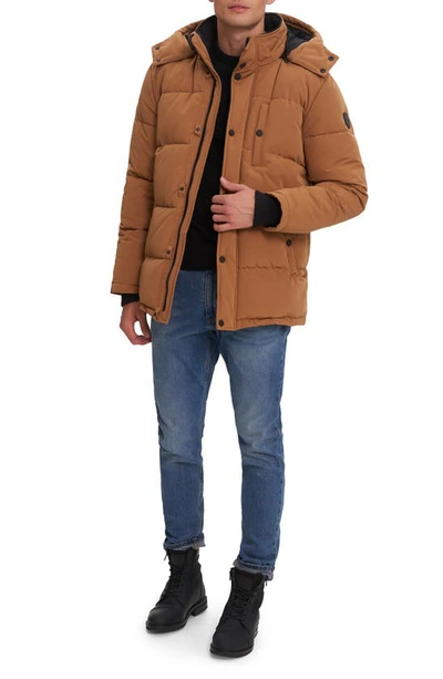 Noize Jay Puffer Jacket In Bronze