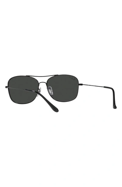 Shop Ray Ban 57mm Polarized Pillow Sunglasses In Black