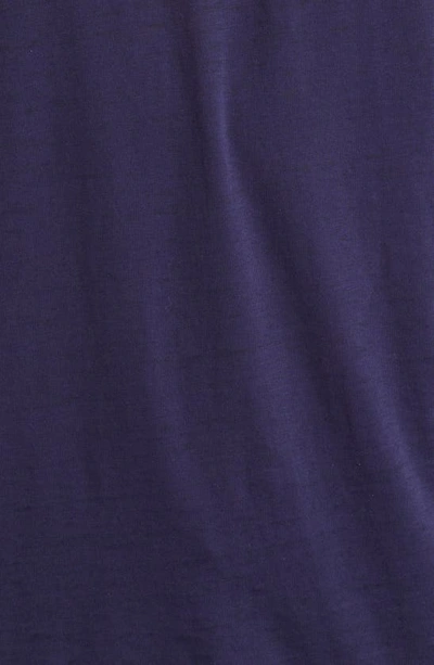 Shop John Varvatos Marty Long Sleeve Burnout Polo In Purple Haze