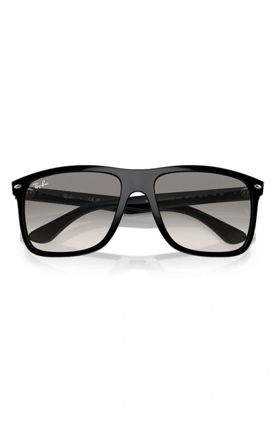 Ray Ban 57mm Gradient Square Sunglasses In Black