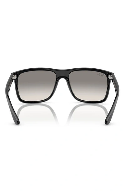 Ray Ban 57mm Gradient Square Sunglasses In Black