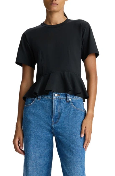 Shop A.l.c . Roxy Peplum T-shirt In Black