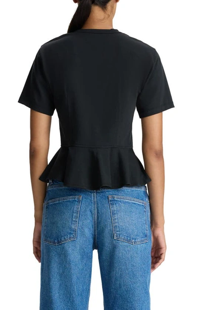 Shop A.l.c Roxy Peplum T-shirt In Black