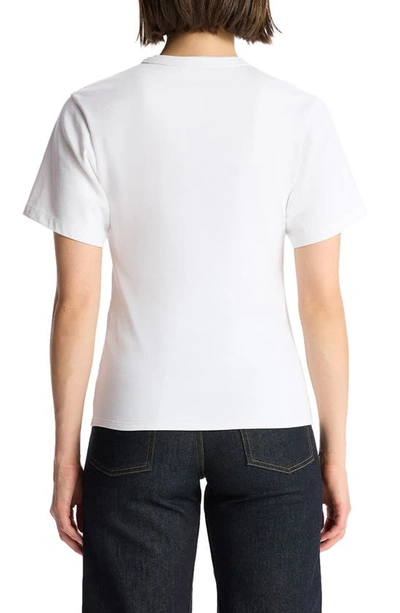 Shop A.l.c Wes Ladder Stitch T-shirt In White