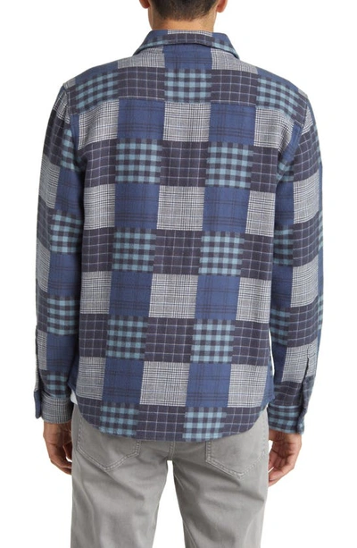 Shop Rails Banton Patchwork Print Cotton Button-up Shirt In Blue Patchwork