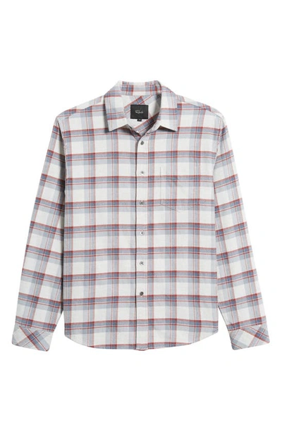 Shop Rails Forrest Check Flannel Button-up Shirt In Moab Sky Melange