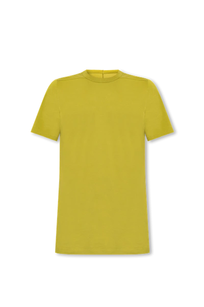 Shop Rick Owens Green Cotton T-shirt New