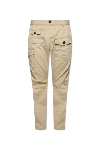 Shop Dsquared2 Beige Cargo Trousers In New