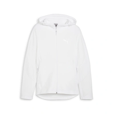 Shop Puma Men's Evostripe Full-zip Hoodie In White