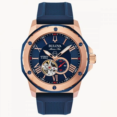 Shop Bulova Men's Marine Star Blue Dial Watch