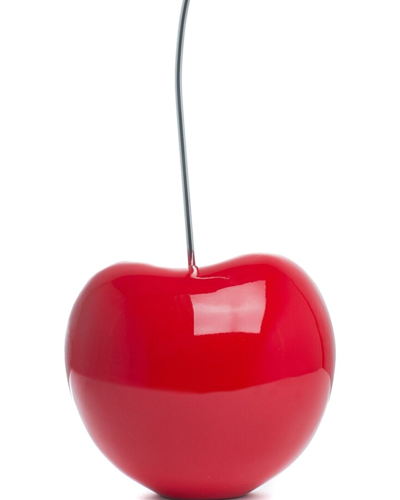Finesse Decor Large Bright Red Cherry Sculpture 25 In Red