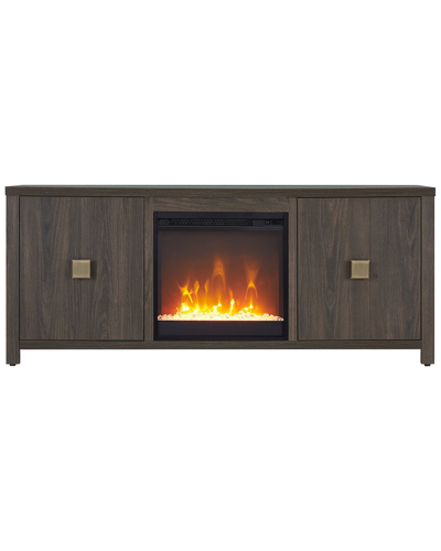 Shop Abraham + Ivy Juniper Rectangular Tv Stand With Crystal Fireplace For Tvs Up  To 65in