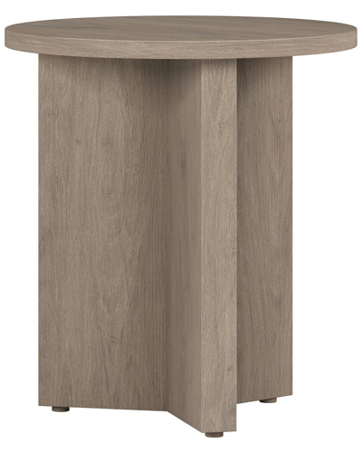 Shop Abraham + Ivy Anders 20in Round Side Table In Grey