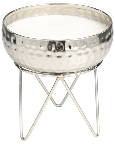 Shop Peyton Lane White Wax Campfire Scented Hammered 30oz 3-wick Candle