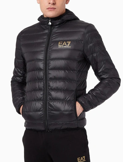 Shop Ea7 Coats Black