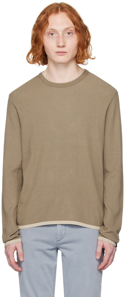 Rag & Bone Taupe Harvey Sweater In Taupe