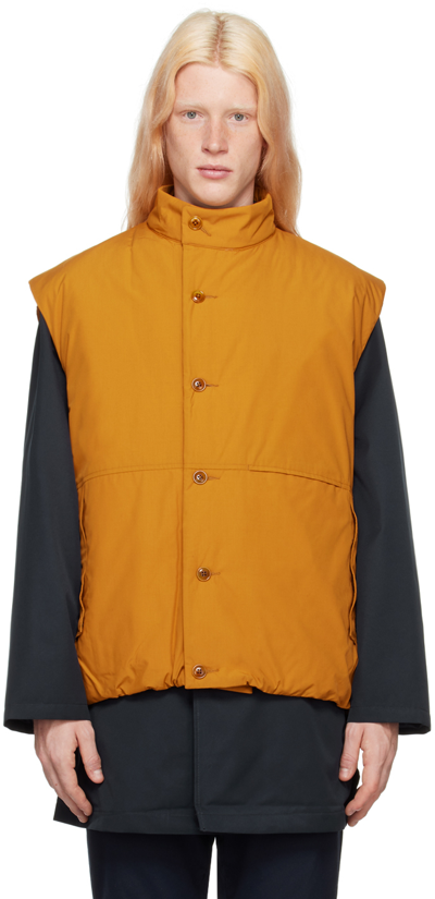 Shop Nanamica Yellow Insulation Vest In Ss Sunset