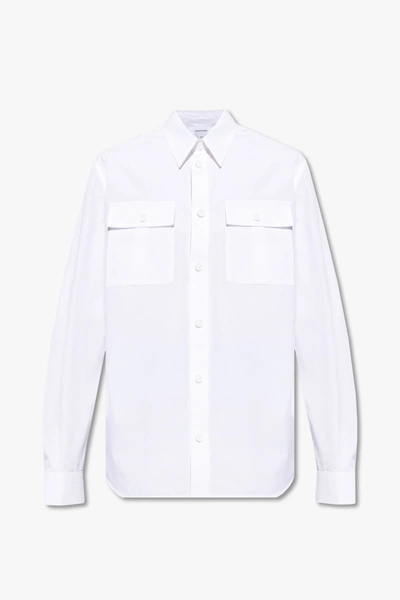 Shop Bottega Veneta White Shirt With Pockets In New