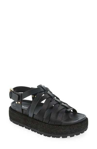 Shop Rag & Bone Park Platform Fisherman Sandal In Black