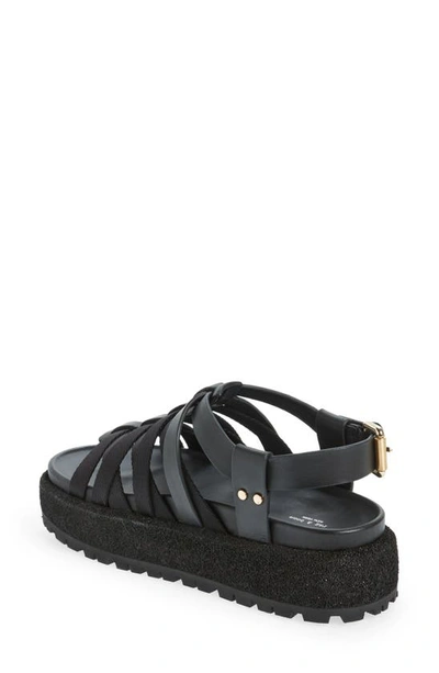 Shop Rag & Bone Park Platform Fisherman Sandal In Black