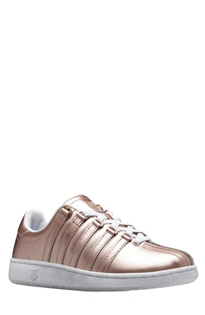 Shop K-swiss Classic Vn Sneaker In Rose Gold/ White