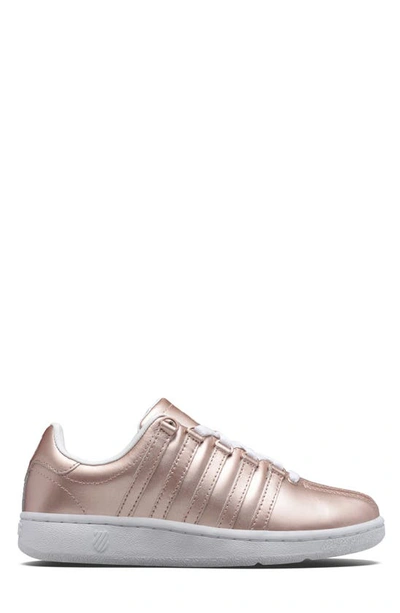 Shop K-swiss Classic Vn Sneaker In Rose Gold/ White