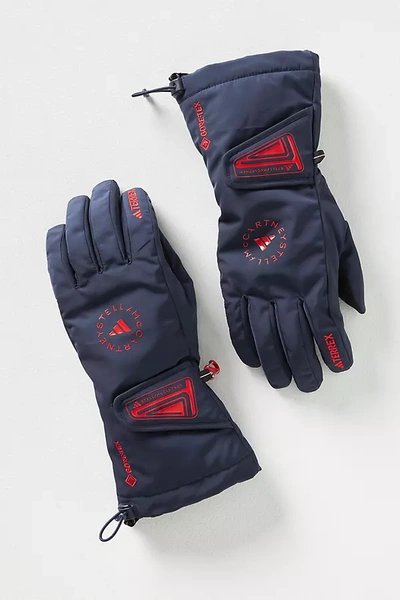 Shop Adidas By Stella Mccartney Snow Gloves In Blue