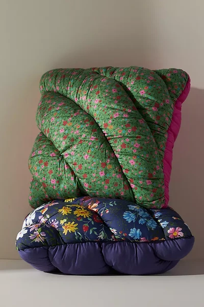 Shop Anthropologie Polaire Floral Quilted Square Cushion